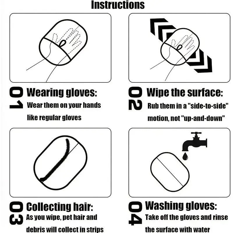 Kilit™ Premium Pet Hair Removal Gloves